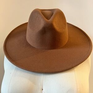 Brown Wool Fedora Hat